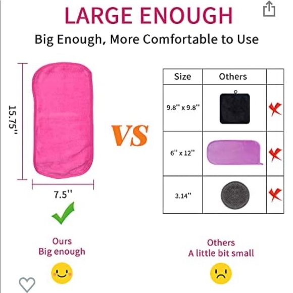 Blue microfiber reusable makeup remover cloth - Picture 6 of 7